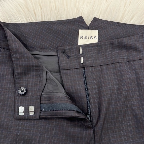 REISS Esther Jon Straight Leg Wool Suit Pants - Picture 10 of 16